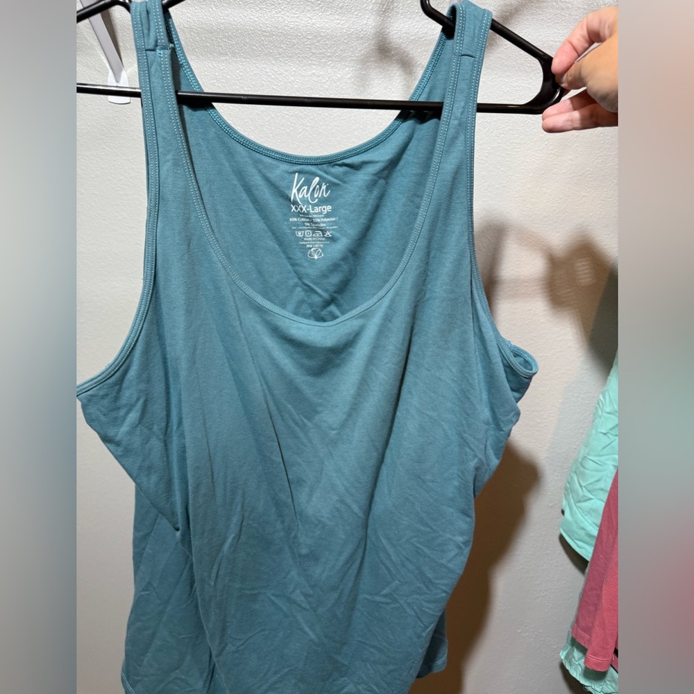 Yoga Aqua Blue Tank Top